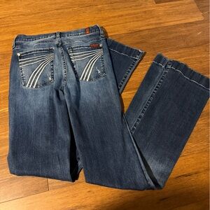 7 For All Mankind Dark Blue Denim Jeans
